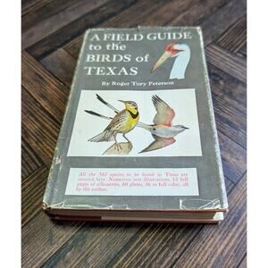 Birds of Texas Field Guide Book Roger Tory Peterson, First Edition Vintage MCM